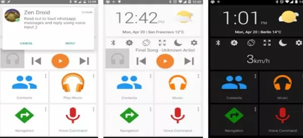 Gameplay screenshot from car dashdroid car infotainment for Android