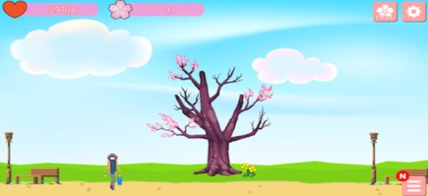Gameplay screenshot from blossom clicker vip for Android