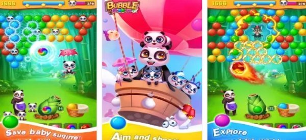 Gameplay screenshot from bubble shooter for Android