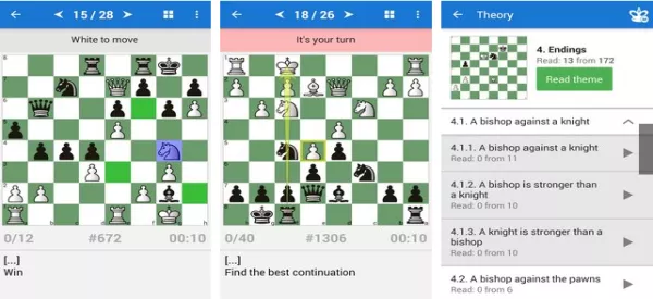 Gameplay screenshot from chess strategy and tactics vol 2 for Android