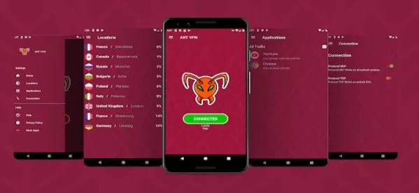 Gameplay screenshot from ant vpn free and fast proxy vpn service for Android