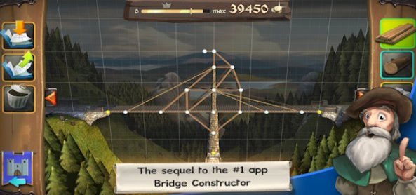 Gameplay screenshot from bridge constructor medieval for Android