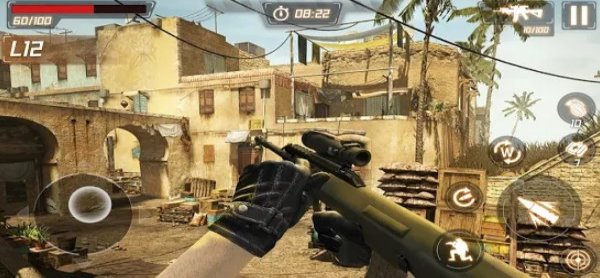 Gameplay screenshot from commando officer battlefield survival for Android