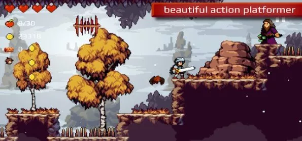 Gameplay screenshot from apple knight action platformer for Android