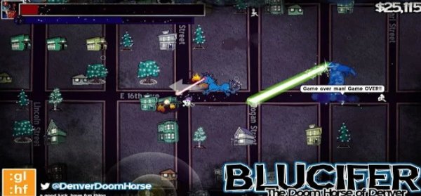 Gameplay screenshot from blucifer the doom horse of denver for Android