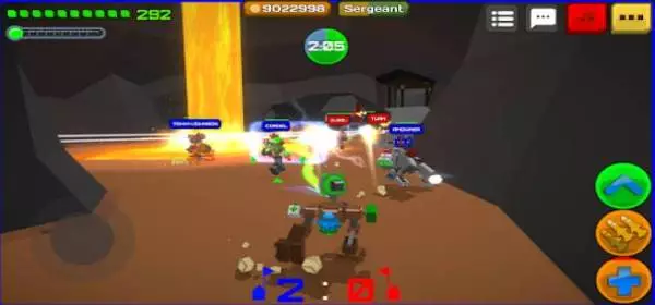 Gameplay screenshot from armored squad mechs vs robots for Android