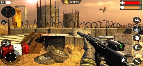 Gameplay screenshot from army warfare battle shooter igi commando 2019 for Android