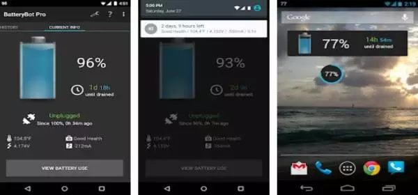 Gameplay screenshot from batterybot pro for Android