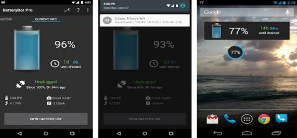 Gameplay screenshot from batterybot pro for Android
