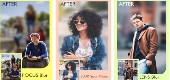 Gameplay screenshot from blur photo blur image background portrait and dslr for Android