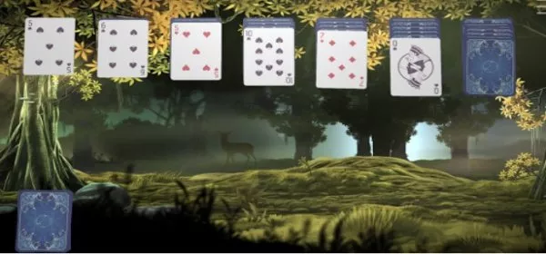 Gameplay screenshot from calm cards klondike for Android