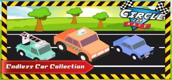 Gameplay screenshot from circle car race infinite loop highway racing for Android