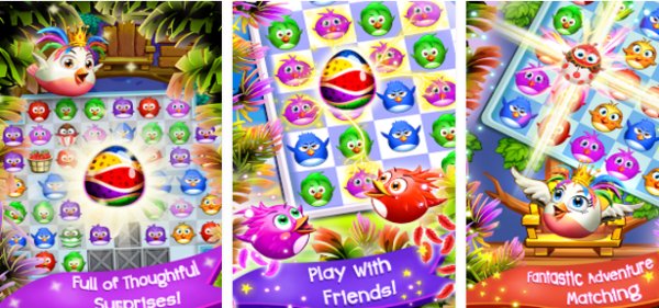 Gameplay screenshot from birds pop mania for Android