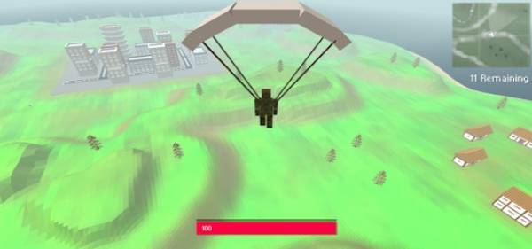 Gameplay screenshot from block warfare battle royale for Android