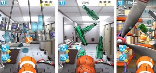 Gameplay screenshot from bottle smash for Android
