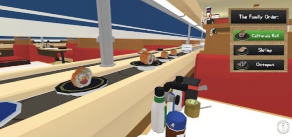 Gameplay screenshot from conveyor belt sushi experience for Android