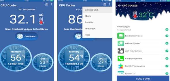 Gameplay screenshot from cpu cooler pro phone cooler pro for android for Android