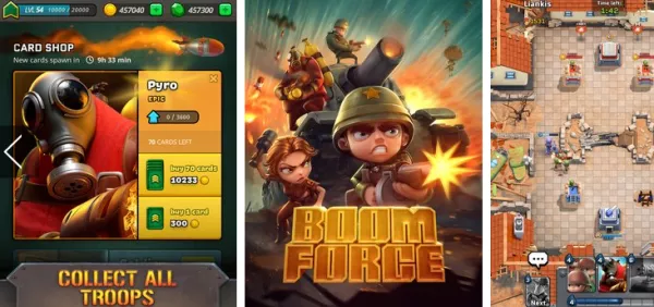Gameplay screenshot from boom force war game for free for Android