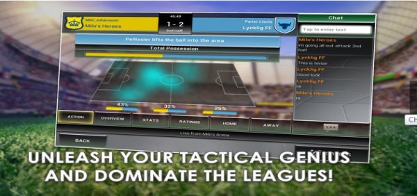 Gameplay screenshot from championship manager all stars for Android