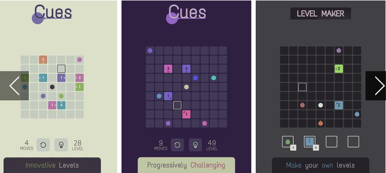 Gameplay screenshot from cues for Android