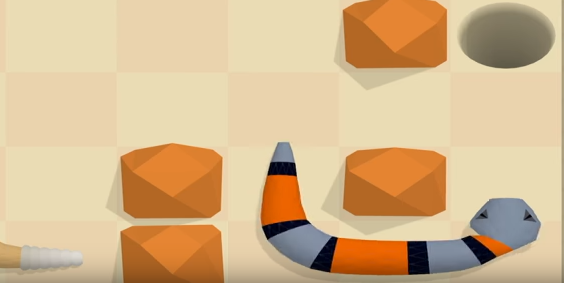 Gameplay screenshot from a Snake s tale for Android