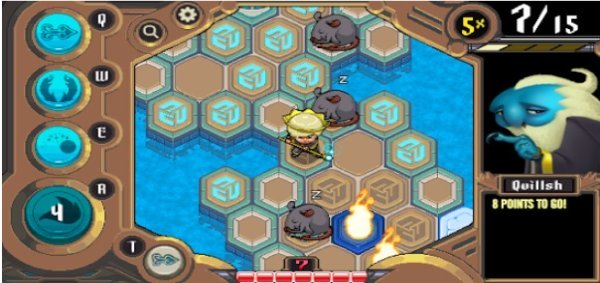 Gameplay screenshot from auro a monster bumping adventure for Android