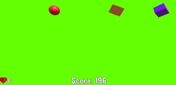 Gameplay screenshot from box hit multi colored 2.5d fun physics game for Android
