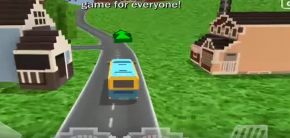 Gameplay screenshot from city bus simulator craft pro for Android