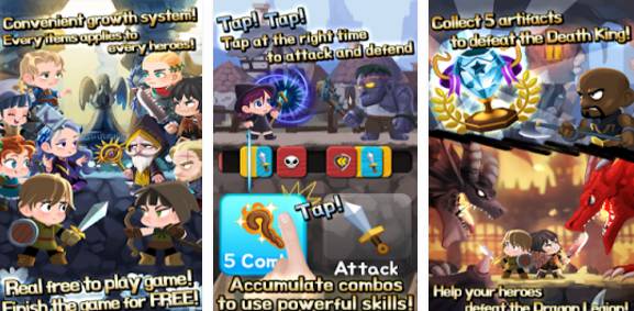 Gameplay screenshot from combo heroes blade master for Android