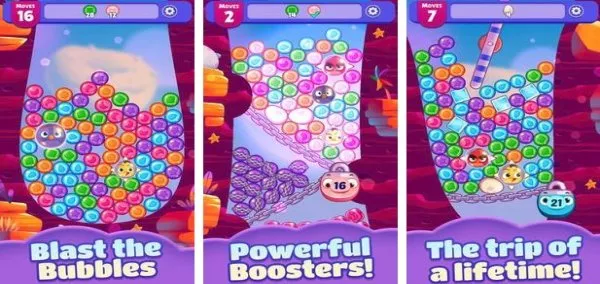 Gameplay screenshot from Angry Birds Dream Blast MOD APK for Android