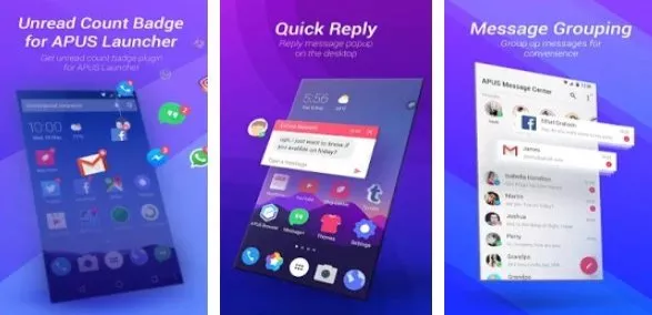Gameplay screenshot from apus message center intelligent management for Android