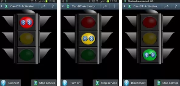 Gameplay screenshot from car bluetooth activator for Android