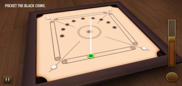 Gameplay screenshot from carrom 3d for Android