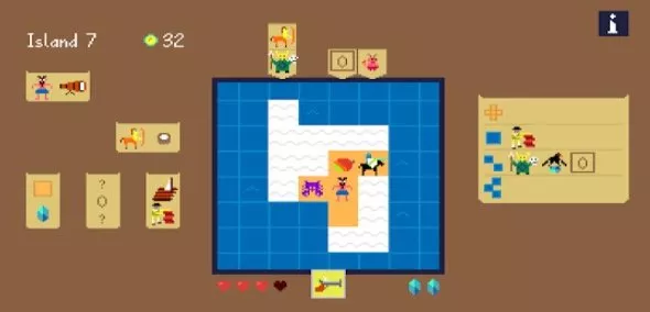 Gameplay screenshot from castaway on a weird island for Android