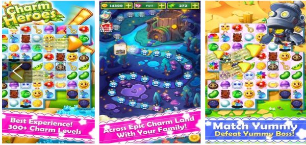 Gameplay screenshot from charm heroes the match king for Android