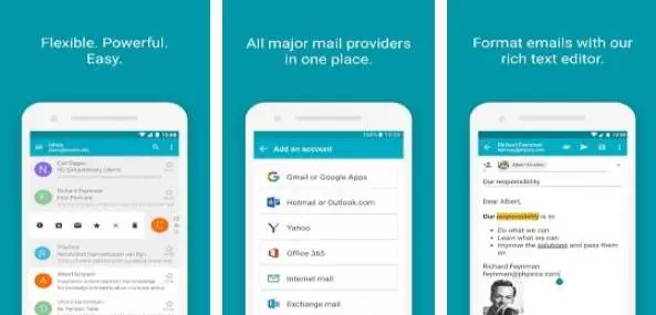 Gameplay screenshot from aquamail email app for Android