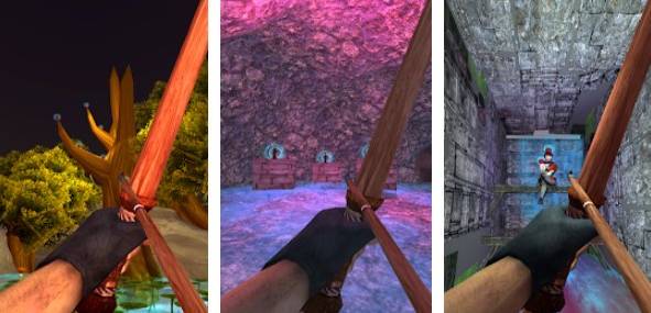 Gameplay screenshot from archery physics shooting challenge for Android