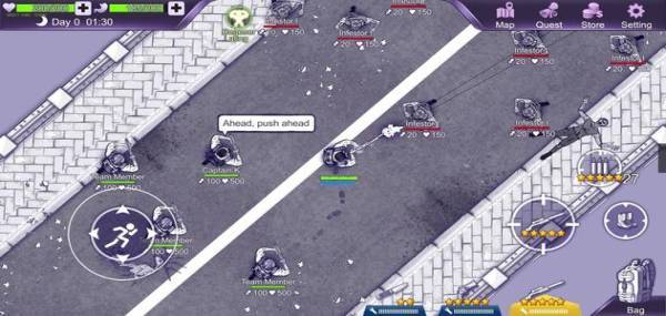 Gameplay screenshot from Ares Virus for Android