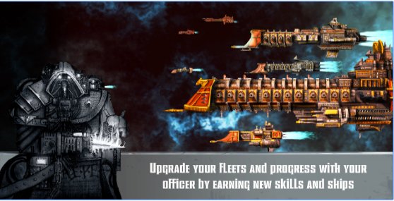 Gameplay screenshot from battlefleet gothic leviathan for Android
