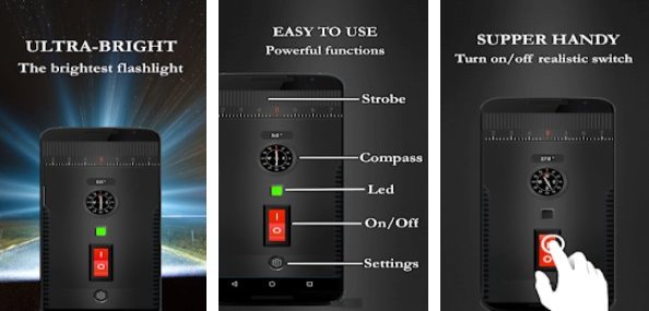 Gameplay screenshot from best flashlight led pro for android for Android
