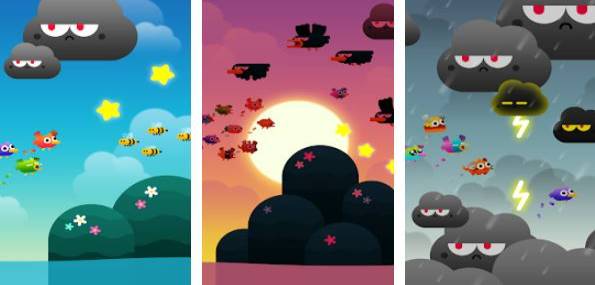 Gameplay screenshot from birdy trip for Android