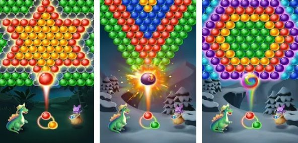 Gameplay screenshot from bubble shooter free bubble games for Android