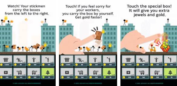 Gameplay screenshot from carrying boxes for Android