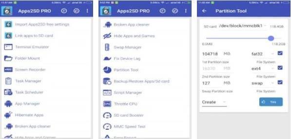 Gameplay screenshot from app2sd pro all in one tool for Android