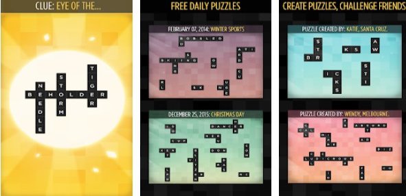 Gameplay screenshot from bonza word puzzle for Android