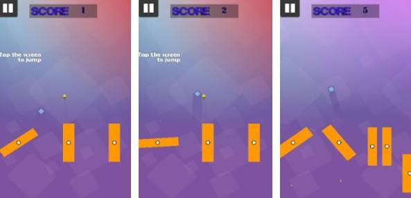 Gameplay screenshot from bounce cube pro for Android
