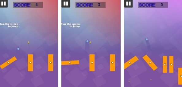 Gameplay screenshot from bounce cube pro for Android