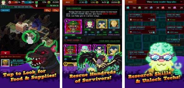 Gameplay screenshot from clicker of the dead zombie idle game for Android