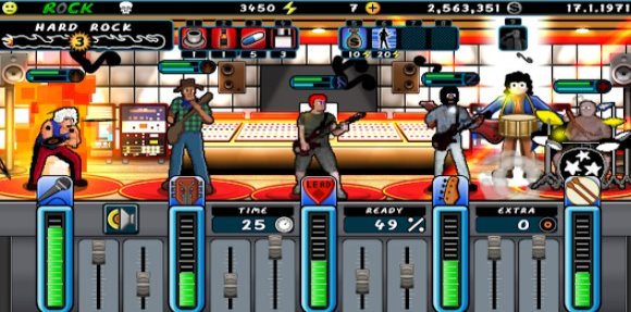Gameplay screenshot from a story of a band for Android
