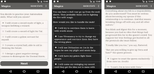 Gameplay screenshot from choice of magics for Android